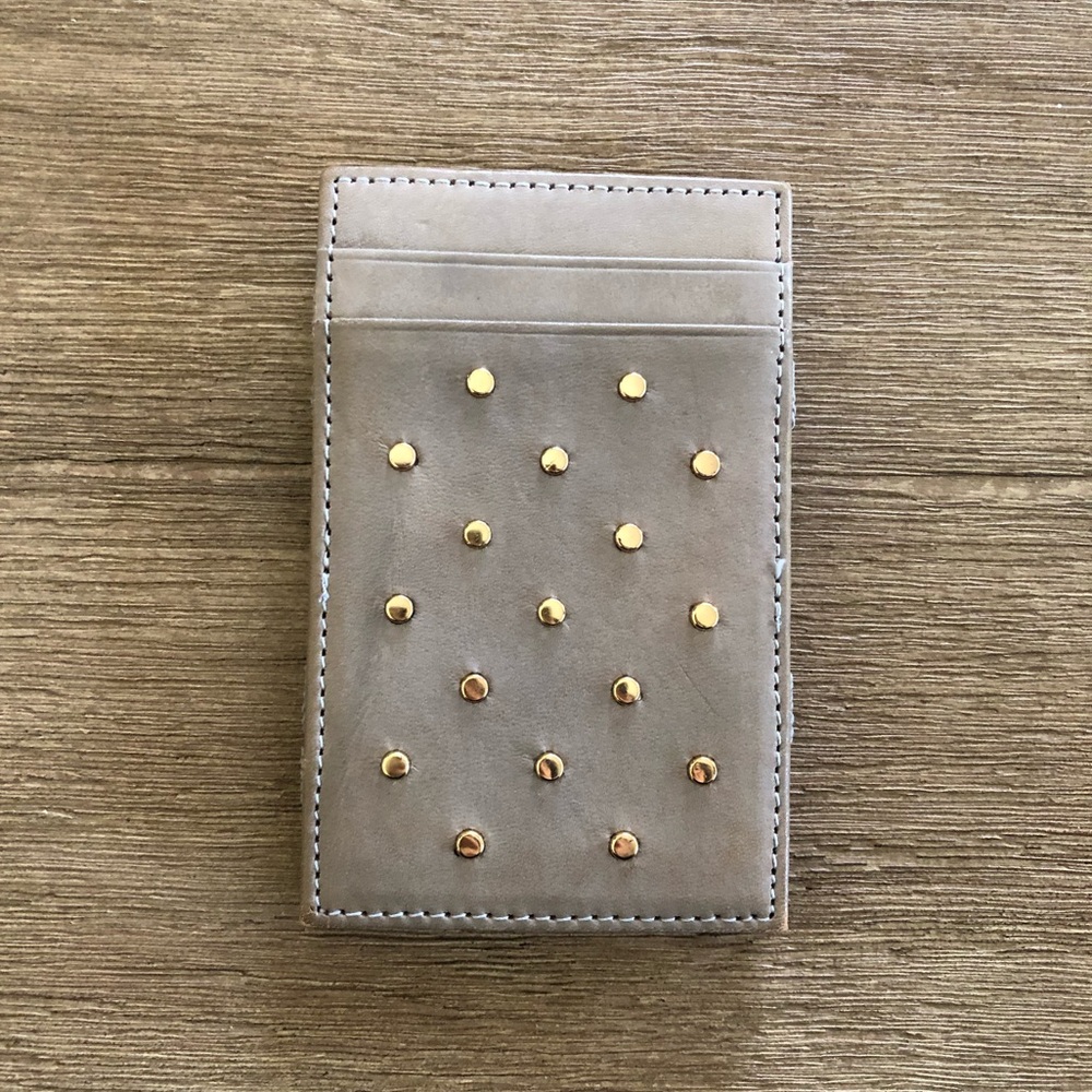 J. CREW - Grey Leather Magic Wallet